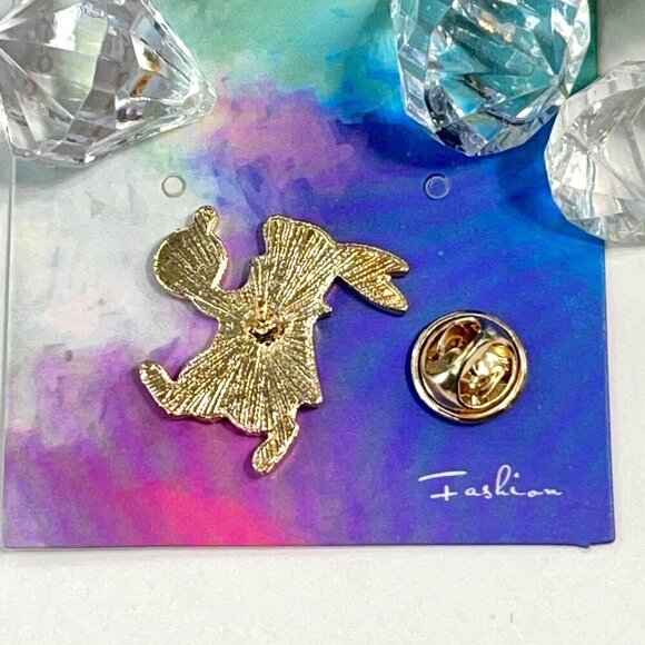 Alice Wonderland Rabbit Lapel Pin Watch Badge Brooch Accessories Jewelry Gift - Picture 3 of 5